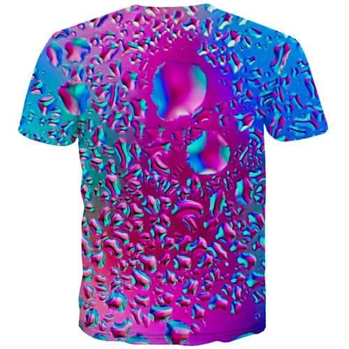 Psychedelic T-shirt Men Water Tshirts Novelty Dizziness T-shirts Graphic Gothic Tshirts Casual Harajuku Shirt Print Short Sleeve - KYKU