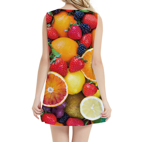 
Strawberry Dress Women Fruit Office Colorful 3d Print Gothic Beach Womens Clothing Elegant
                