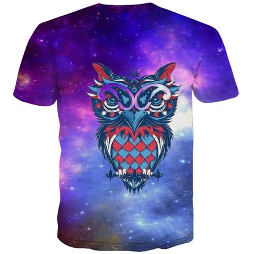 
Owl T-shirt Men Galaxy Shirt Print Space Tshirt Printed Funny Tshirts Casual Harajuku T-shirts Graphic Short Sleeve T shirts - KYKU
                
