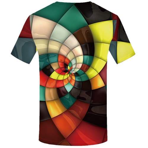 
Plaid T-shirt Men Geometric Tshirt Printed Stripes T shirts Funny Vortex Tshirt Anime Colorful T-shirts 3d Short Sleeve - KYKU
                