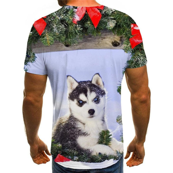 
dog t shirts Puppy Cute animal clothing art costume big Smart dogs Casual male
                