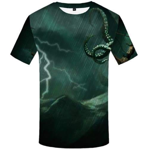 Venom T shirts Men Mountain T-shirts 3d Lightning Tshirts Casual Gothic Tshirts Novelty Vintage Tshirt Printed Short Sleeve - KYKU