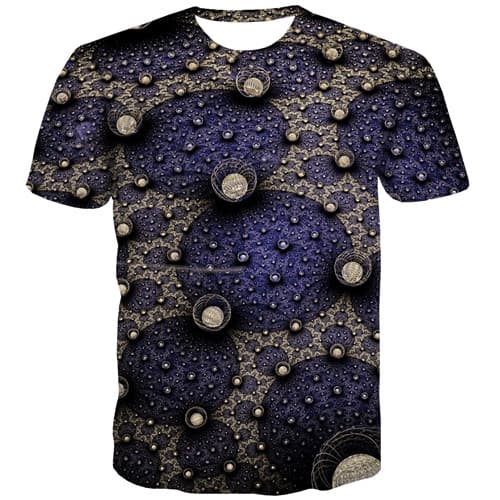 Abstract T shirts Men Psychedelic T-shirts Graphic Galaxy Tshirt Anime Diamond Tshirts Novelty Harajuku T shirts Funny - KYKU