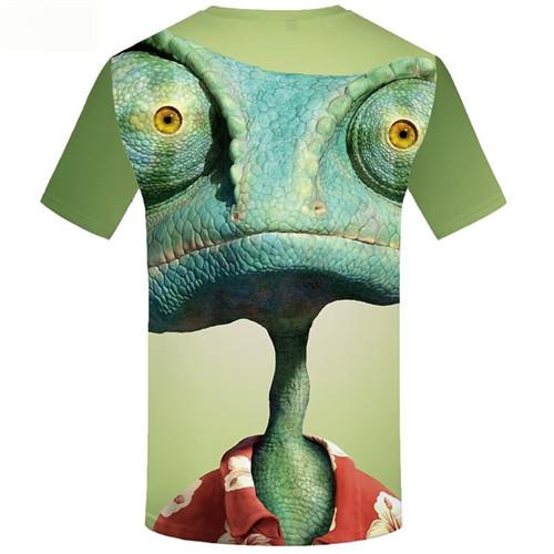 
Lizard T shirts Men Green T-shirts 3d Animal Tshirt Printed Eye T shirts Funny Short Sleeve Fashion Mens New Style Big Size
                