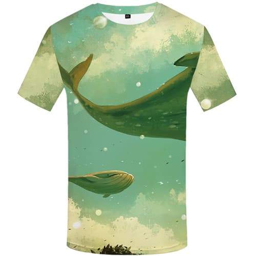 Shark T shirts Men Animal Tshirt Anime Art Tshirts Cool Graffiti Tshirts Casual Retro Tshirts Novelty Short Sleeve summer Men - KYKU