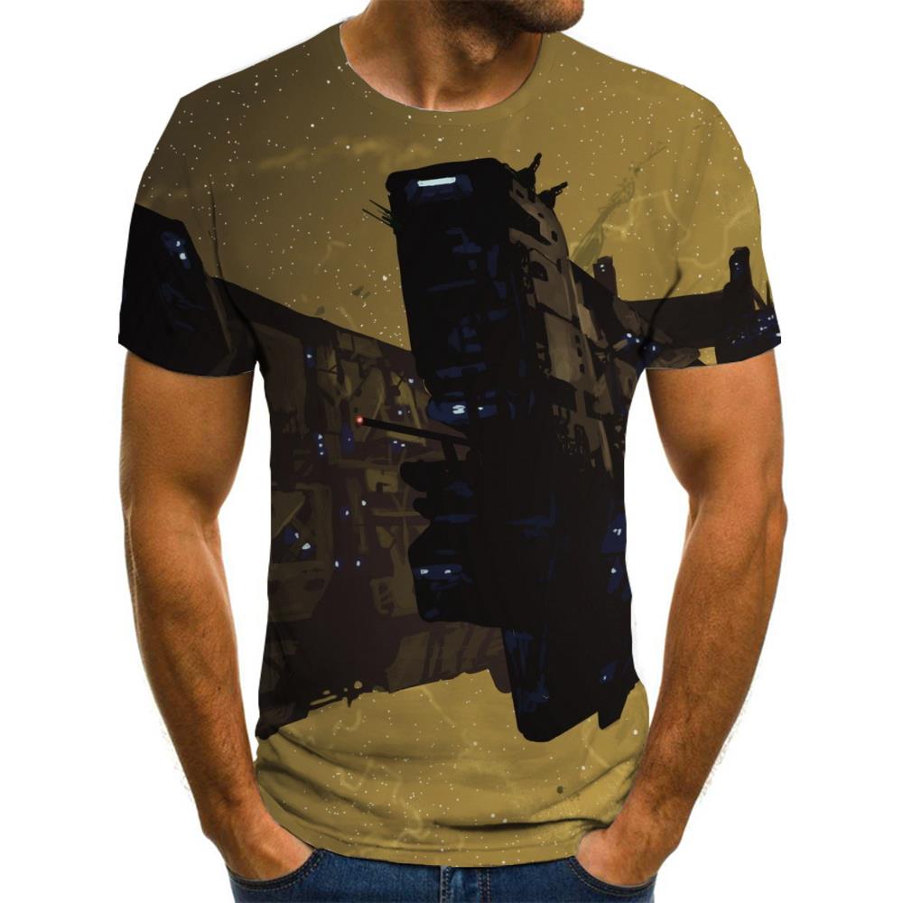 tshirt Airship air ship Print clothes art costume men flying ship Casual