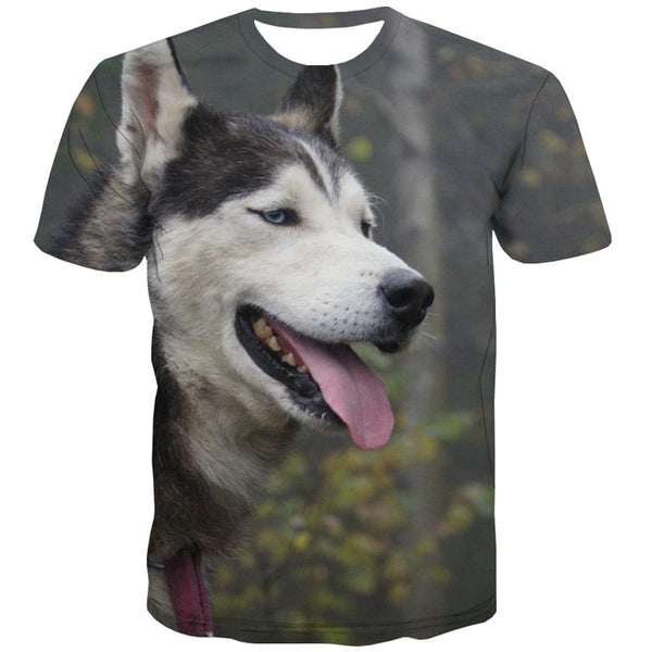 
tshirt Husky dog tee shirt Puppy Cute Pets big Smart Husky dogs men art costume Casual
                