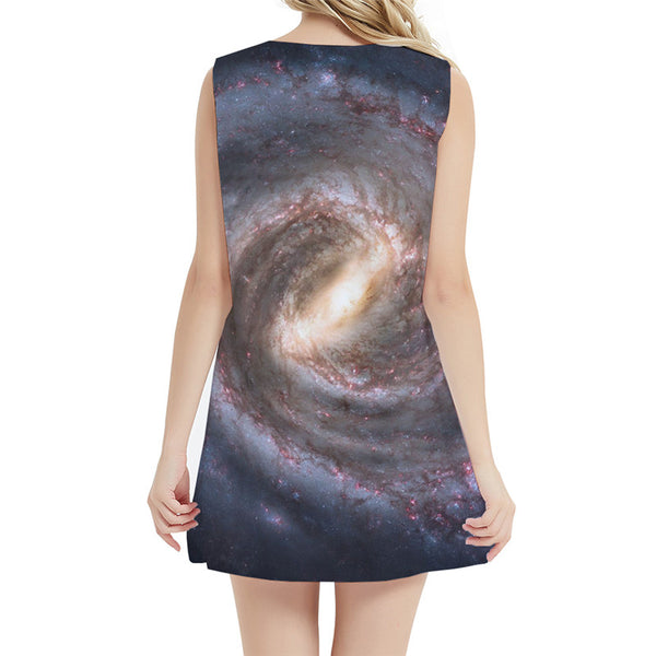 
Galaxy Dress Women Lightning Office Flame Ladies Dresses Vortex Short Black Hole Beach Womens Clothing Casual
                