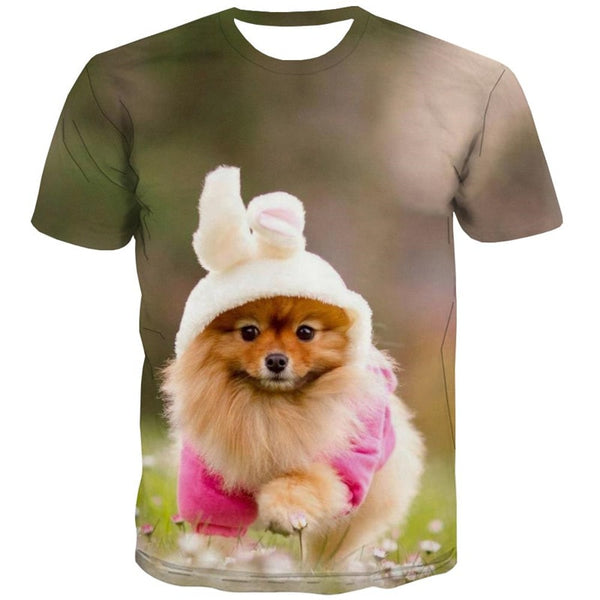 
dog tshirt Puppy Cute animal clothing Cool male art costume big Smart dogs
                