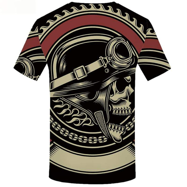 
Skull T shirts Men Black T-shirts 3d Gothic Tshirts Casual Military Shirt Print Short Sleeve T shirts Men/women Tops Male O-Neck
                
