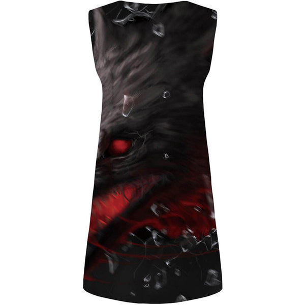 
Wolf Dress Women Animal Vestido Sexy Black Party War Beach Blood Tank Womens Clothing Elegant
                