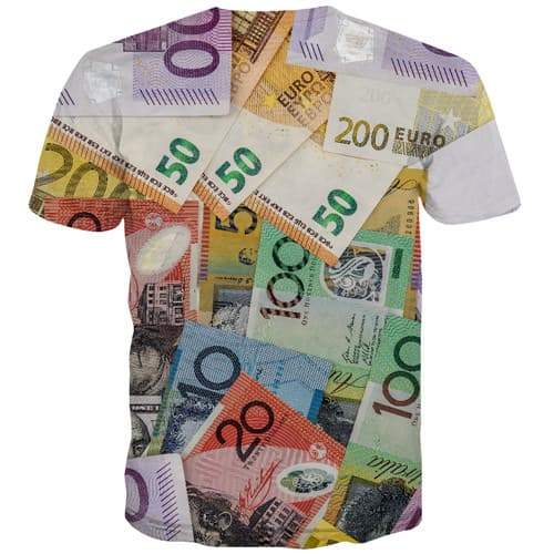 
Dollar T shirts Men Money Tshirt Printed Russia Tshirts Cool United States Shirt Print Harajuku Tshirt Anime Short Sleeve summer - KYKU
                