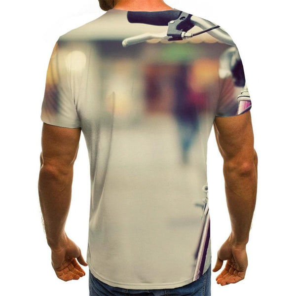 
Bicycle T shirt Men Street Tshirts Casual Art Funny T shirts Mens Clothing
                