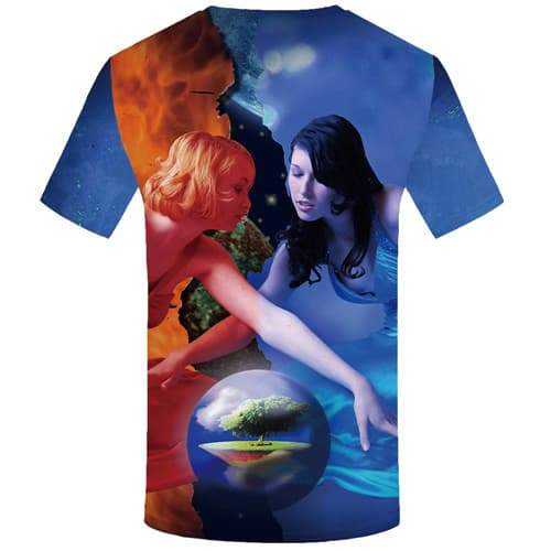 
Yinyang T-shirt Men Character Tshirt Anime Flame T-shirts Graphic Harajuku Tshirt Printed Splice T shirts Funny Short Sleeve - KYKU
                