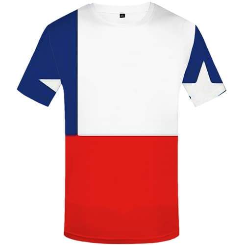 Chilean Flag T-shirt Men Harajuku T-shirts Graphic White Shirt Print Chile Tshirt Printed Gothic T-shirts 3d Short Sleeve summer - KYKU