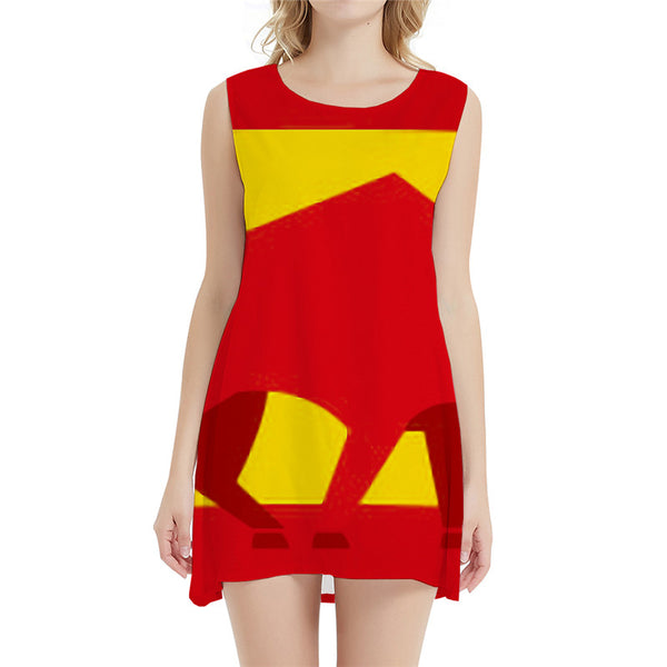 Geometric Dress Women Colorful 3d Print Spain Halter Sleeveless Animal Ladies Dresses Fantasy Sundress Womens Clothing Plus Size