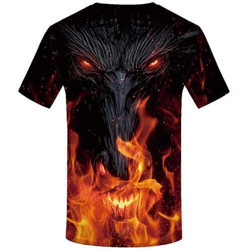 
Dragon T-shirt Men Flame Tshirts Cool Animal T-shirts 3d War Shirt Print Black Tshirts Casual Short Sleeve Fashion Men/women - KYKU
                