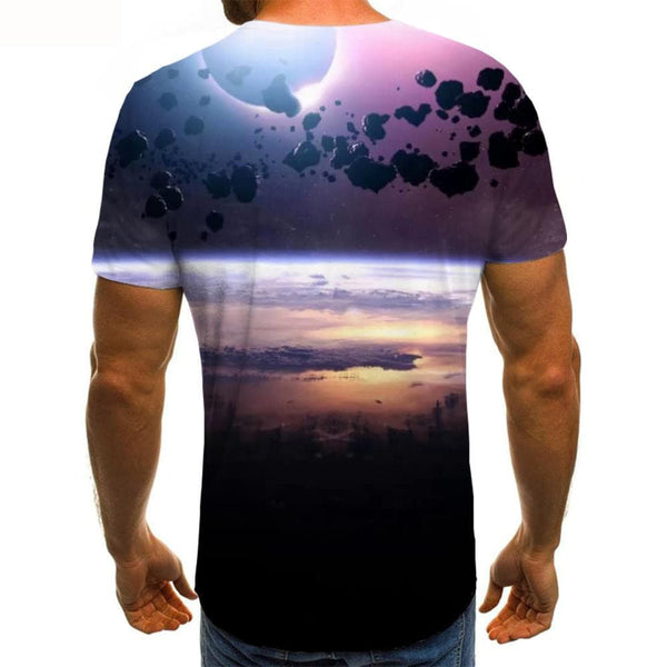 
Space T-shirt Men Universe T-shirts 3d Nebula Shirt Print Colorful Funny T shirts
                