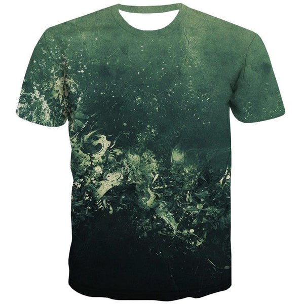 
Dark green irregular grain t shirt top tee special texture Cool art costume different man
                