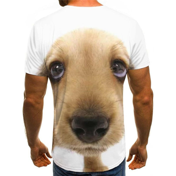 
tshirt dog Puppy Cute animal Funny 3D t shirt Cool outfits men big Smart dogs
                