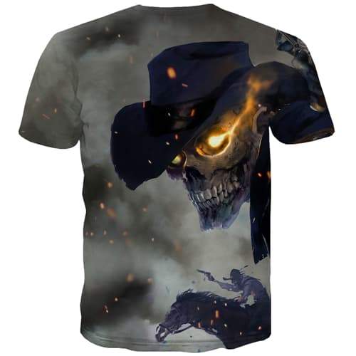 
Skull T-shirt Men Flame Tshirts Cool Terror T-shirts 3d Funny Tshirt Anime Cosplay Tshirt Printed Short Sleeve Punk Rock Unisex - KYKU
                