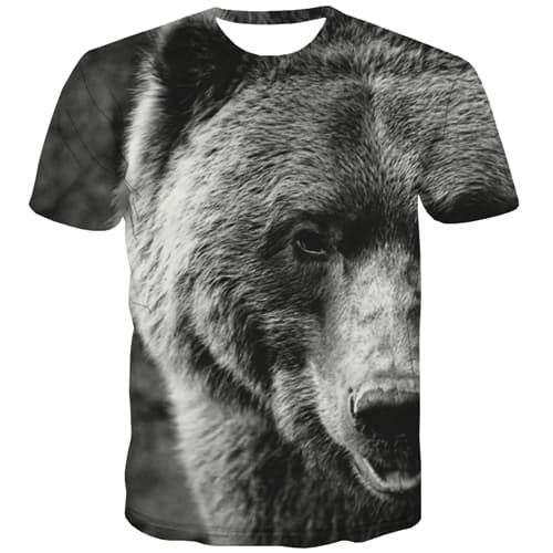 Animal T shirts Men Lion Tshirts Novelty Funny T-shirts Graphic Cartoon T-shirts 3d Anime Shirt Print Short Sleeve summer Men - KYKU