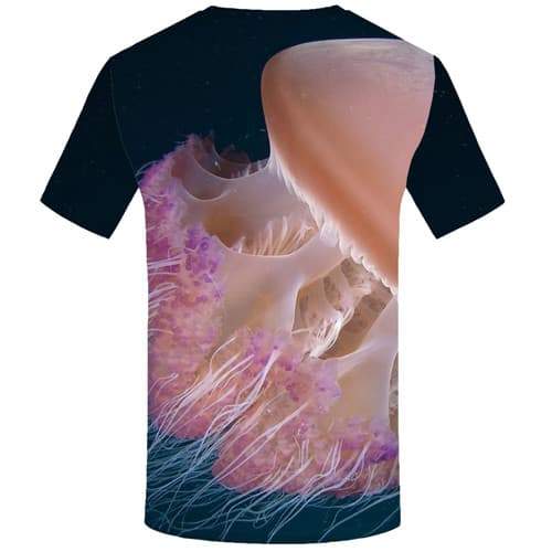 
Jellyfish T-shirt Men Harajuku Tshirt Anime Colorful T shirts Funny Ocean T-shirts 3d Short Sleeve summer Men/women New Slim - KYKU
                