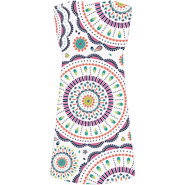 
Flower Dress Women Graphics Short Retro Sundress Colorful Vestido Sexy White 3d Print Womens Clothing Summer
                