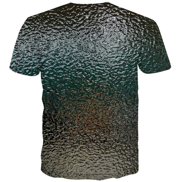 
Dark green water ripples shirt Funny 3D t shirt special texture Cool art costume different men
                