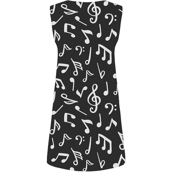 
Music Dress Women Black Sundress Band Boho Womens Clothing Tassel
                