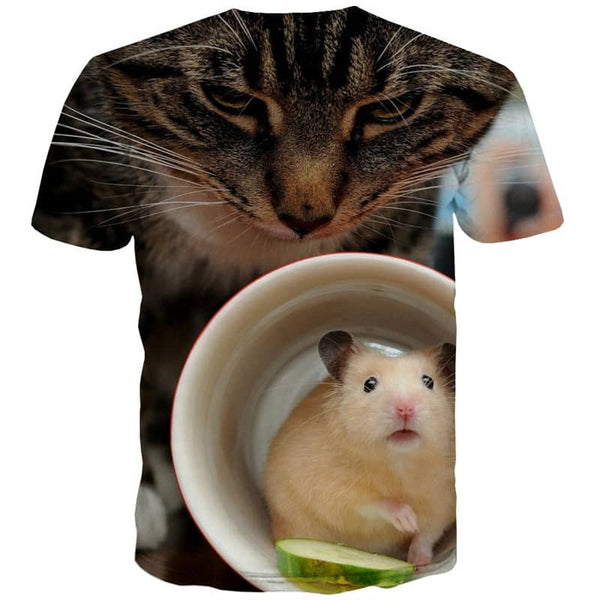 
kitten shirt cat tee shirt men Cool art costume pet
                