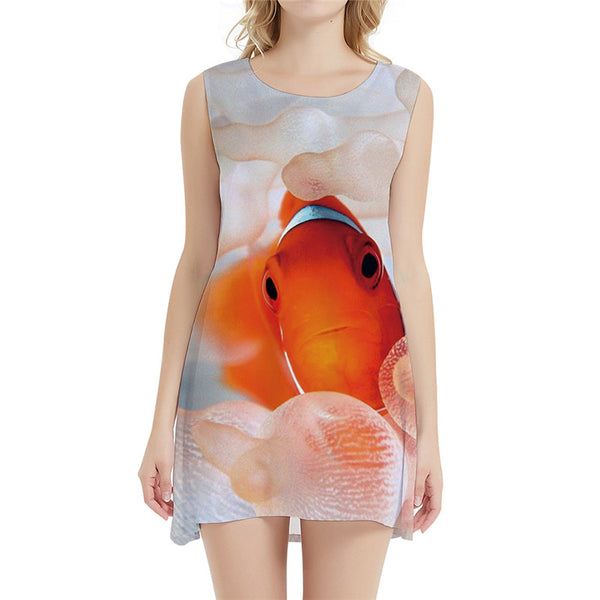 Fish Dress Women Animal Ladies Dresses Gothic Sexy Space Sundress Bubble 3d Print Womens Clothing Vintage