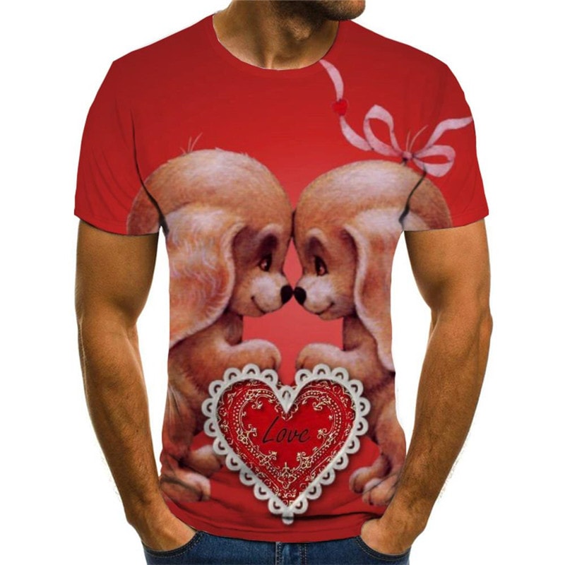 shirt dog tee shirt Puppy Cute Pets big Smart dogs Cool men art costume