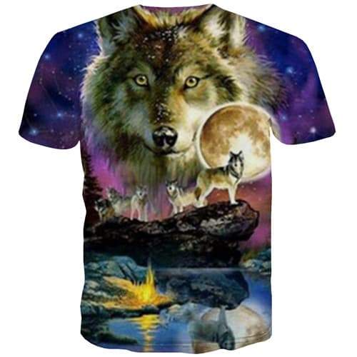 
Wolf T shirts Men Galaxy Tshirt Anime Animal Tshirts Cool Love Shirt Print Harajuku T-shirts 3d Short Sleeve Hip hop Unisex New - KYKU
                