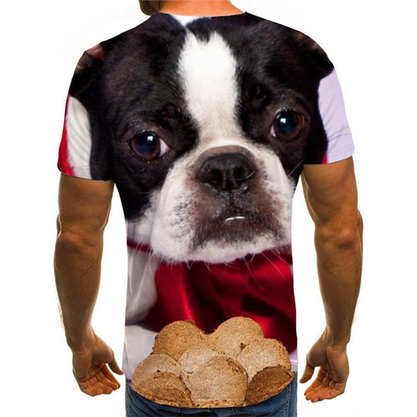 
dog t shirt Hip hop tshirt 3D Puppy Cute Pets Cool big Smart dogs art costume men
                
