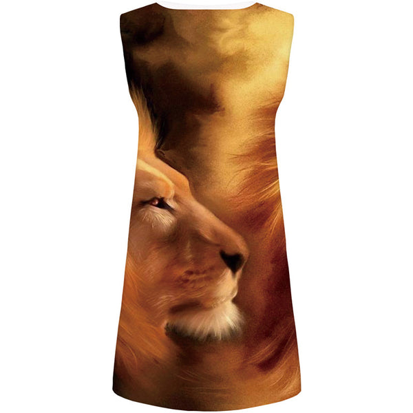 
Lion Dresses Women Animal 3d Print Fantasy Sundress Graffiti Halter Sleeveless Art Vestido Sexy Womens Clothing Party
                