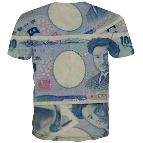 
Japan Yen T-shirt Men Money Tshirts Cool Japan T-shirts 3d Harajuku Tshirts Casual Gothic Tshirts Novelty Short Sleeve T shirts - KYKU
                