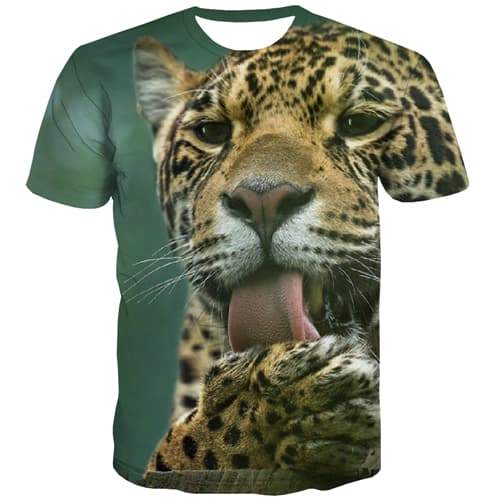 Tiger T-shirt Men Animal T-shirts 3d Funny Tshirt Printed Street Tshirt Anime Hip Hop Shirt Print Short Sleeve Full Print Unisex - KYKU