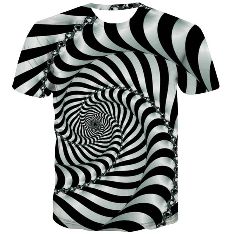 abstract shirt  personality t shirt 3D  men Casual art costume fun geometric colorful art