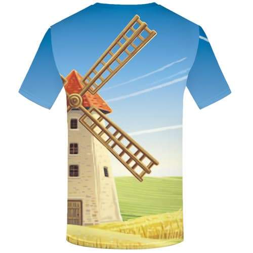 
Windmill T-shirt Men Netherlands Tshirts Novelty Novel Tshirt Printed Cartoon T-shirts 3d Harajuku Tshirts Casual Short Sleeve - KYKU
                