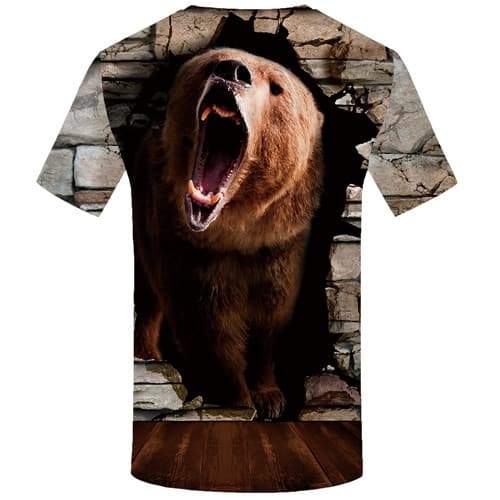 
Bear T-shirt Men Russia Tshirt Printed Animal T-shirts Graphic War Tshirts Novelty Angry T shirts Funny Short Sleeve summer Mens - KYKU
                