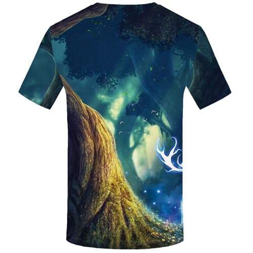 
Deer T shirts Men Animal T-shirts 3d Forest Tshirts Novelty Harajuku Tshirts Cool Flower Tshirt Printed Short Sleeve Full Print - KYKU
                
