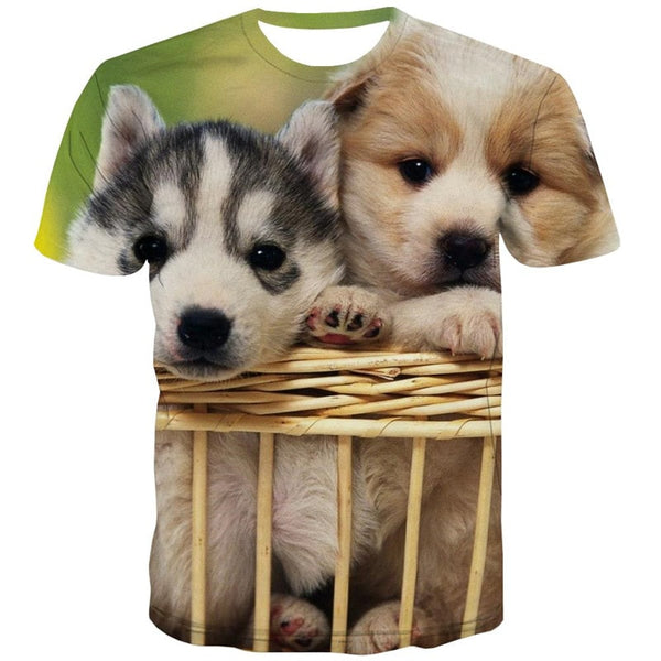 
tshirts Husky dog Puppy Cute Pets Print clothes art costume men big Smart Husky dogs Casual
                