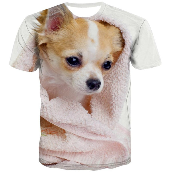 
shirts dog Puppy Cute animal Casual shirt 3D male Casual big Smart dogs art costume
                