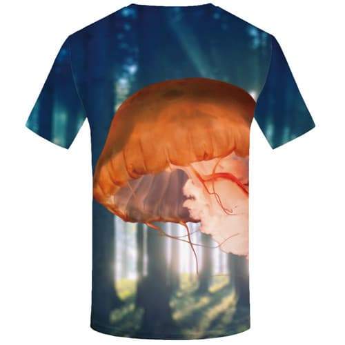 
Jellyfish T-shirt Men Animal Tshirts Novelty Forest Tshirts Casual Art Tshirts Cool Abstract Tshirt Anime Short Sleeve Fashion - KYKU
                