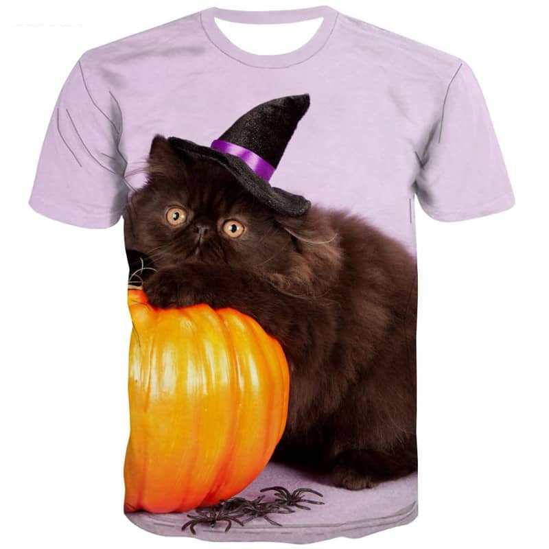 shirt kitten cat Casual art costume Cool pet man