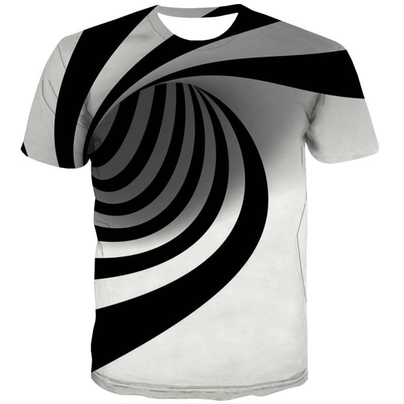 abstract tshirt  Casual shirt 3D personality  men fun geometric colorful art Casual art costume