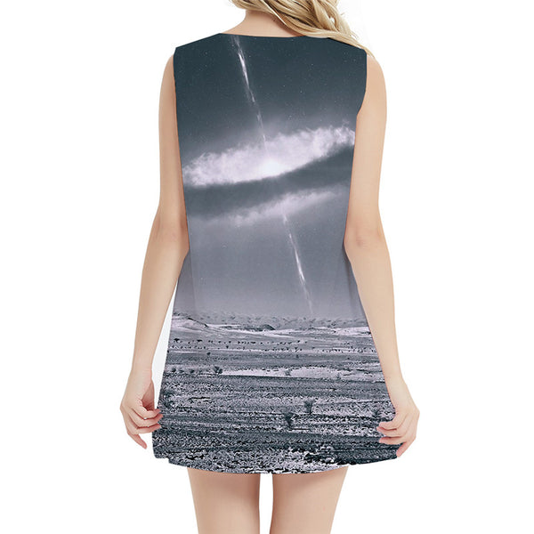
Galaxy Dress Women Nebula Beach Lightning Sundress Gray Party Vortex Ladies Dresses Womens Clothing Casual
                