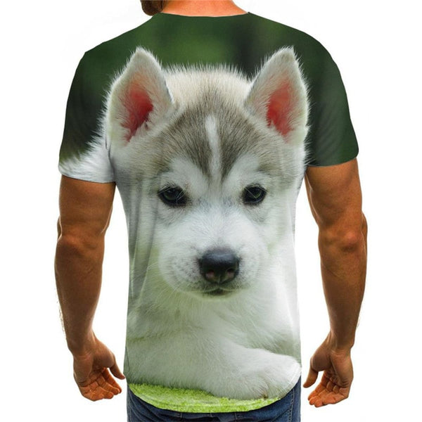 
Husky dog shirts Puppy Cute Pets t shirt 3D men Casual art costume big Smart Husky dogs
                
