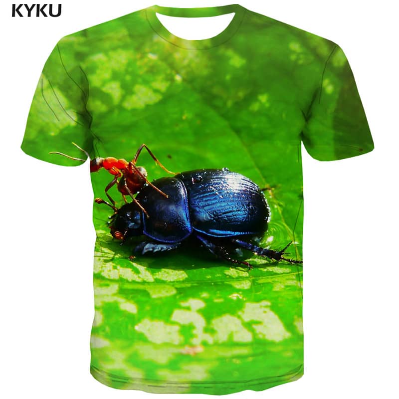 shirt insect plant Cool Casual art costume men beautiful
